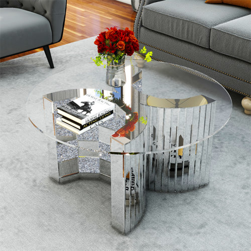 Wayfair Round Silver Coffee Tables You'll Love in 2023